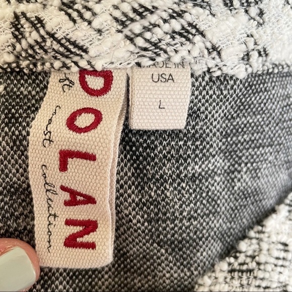 Dolan Savannah Asymetric Ruffle Textured Top L - Picture 8 of 10